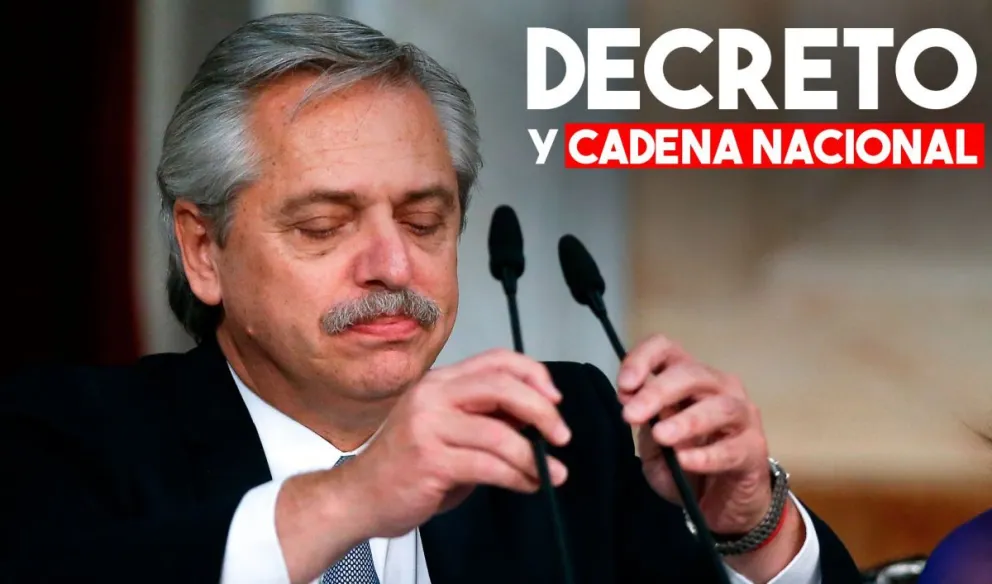 Alberto Fernández hablará por cadena nacional