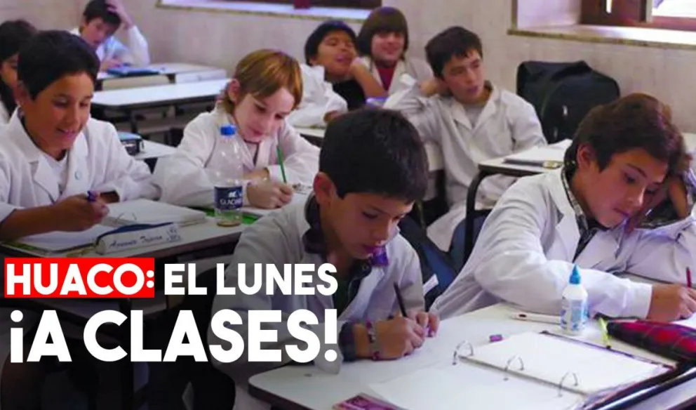 La actividad escolar en Huaco se restablecerá el próximo lunes 16 de marzo