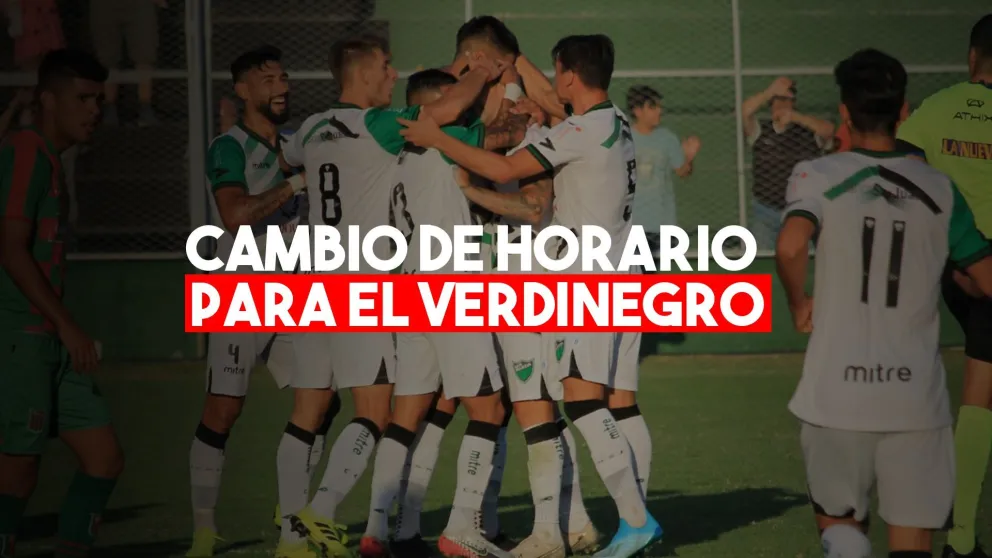 Cambio de horario para el Verdinegro