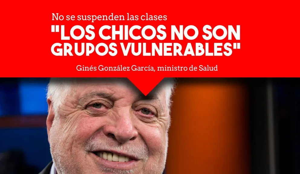 Coronavirus: el ministro de Salud confirmó que por ahora no se suspenderán las clases