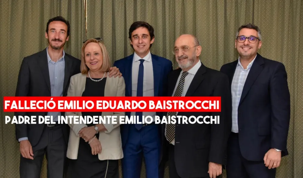 Falleció Emilio Eduardo Baistrocchi padre del intendente Emilio Baistrocchi