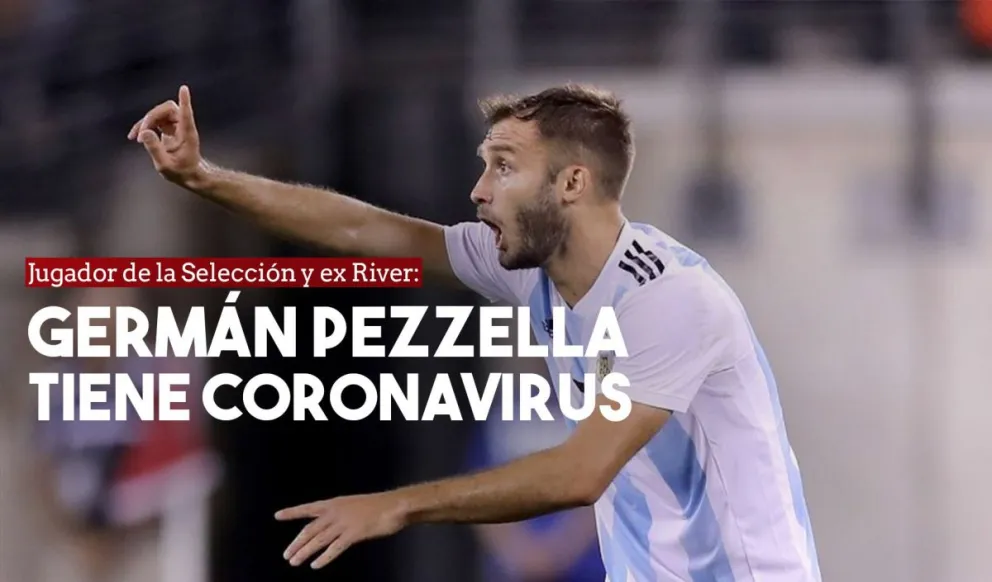 El ex River, German Pezzela tiene coronavirus
