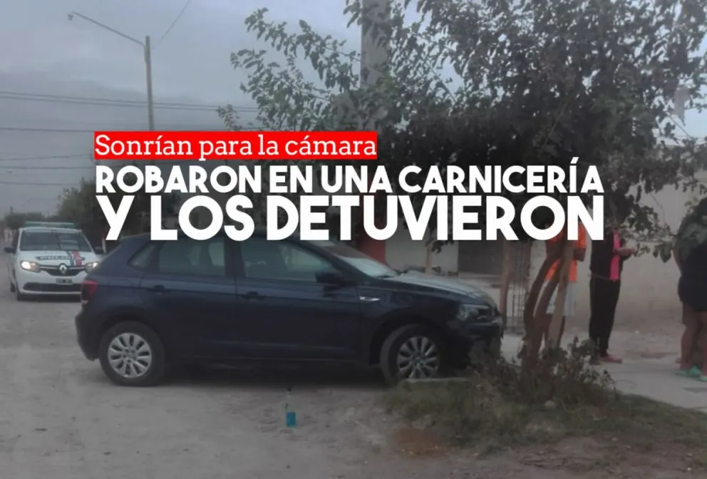 Robaron en una carnicería y quedaron registrados en la cámara de seguridad