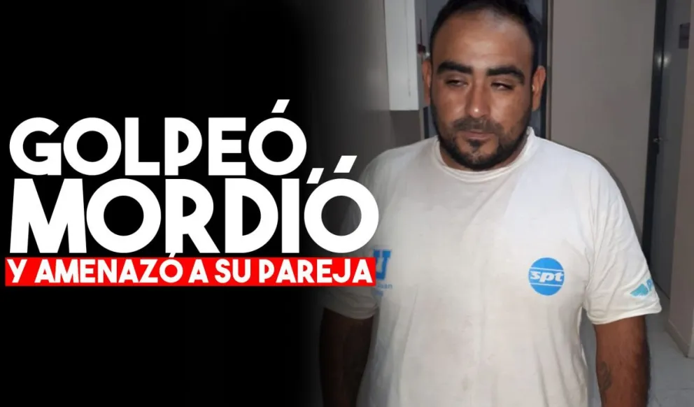Golpeó a su pareja, la mordió y amenazó con matarla