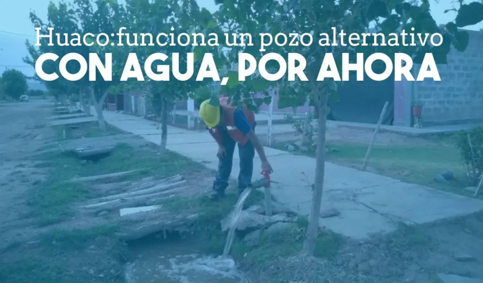 Huaco: consumen agua de un pozo alternativo hasta que se termine la nueva perforación