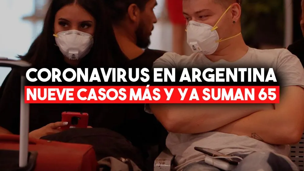 Coronavirus en la Argentina: confirman otros nueve casos y ya son 65 los infectados en todo el país