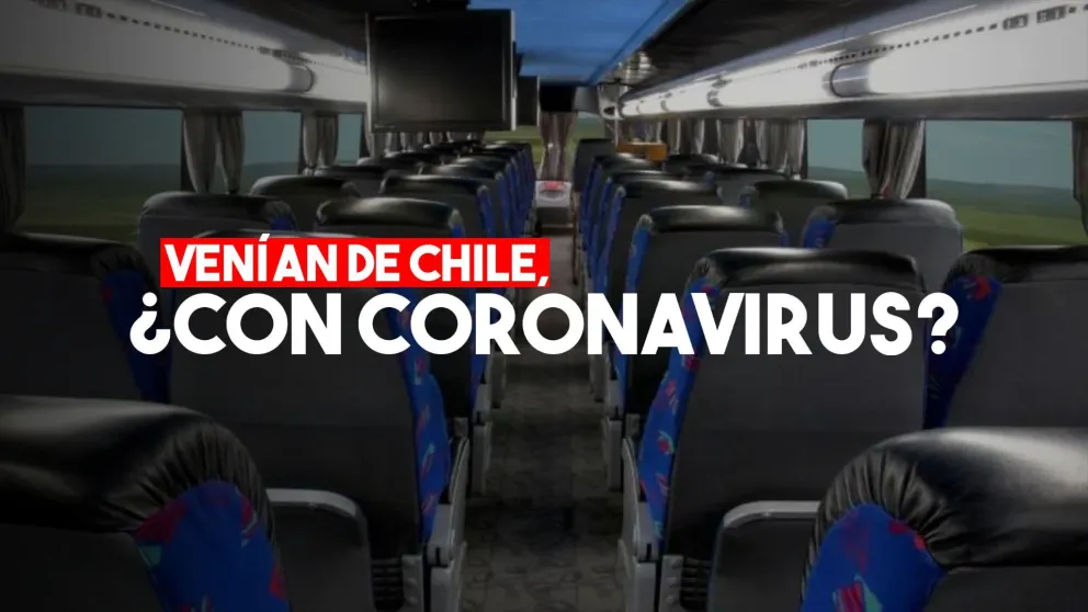 Coronavirus: mañana agitada en la Terminal con la llegada de un micro de Chile