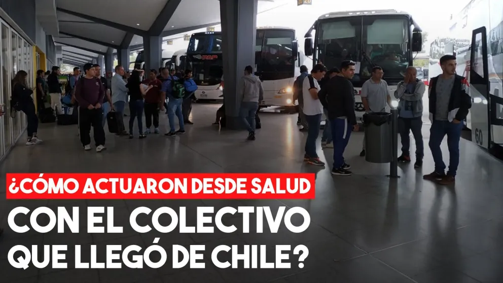 Ningún pasajero que llegó en el colectivo desde Chile tuvo que ser trasladado al hospital