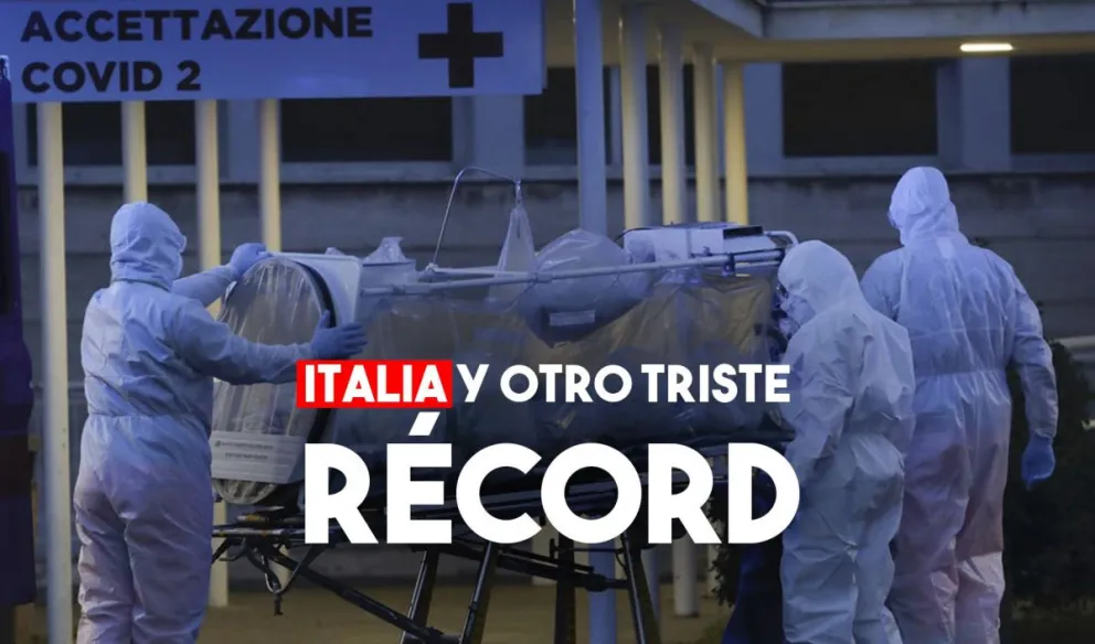 Italia registró 475 nuevos muertos por coronavirus en un día