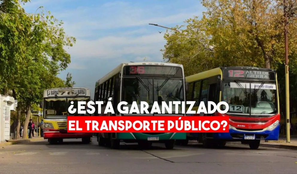 Están garantizado el servicio de colectivos en San Juan