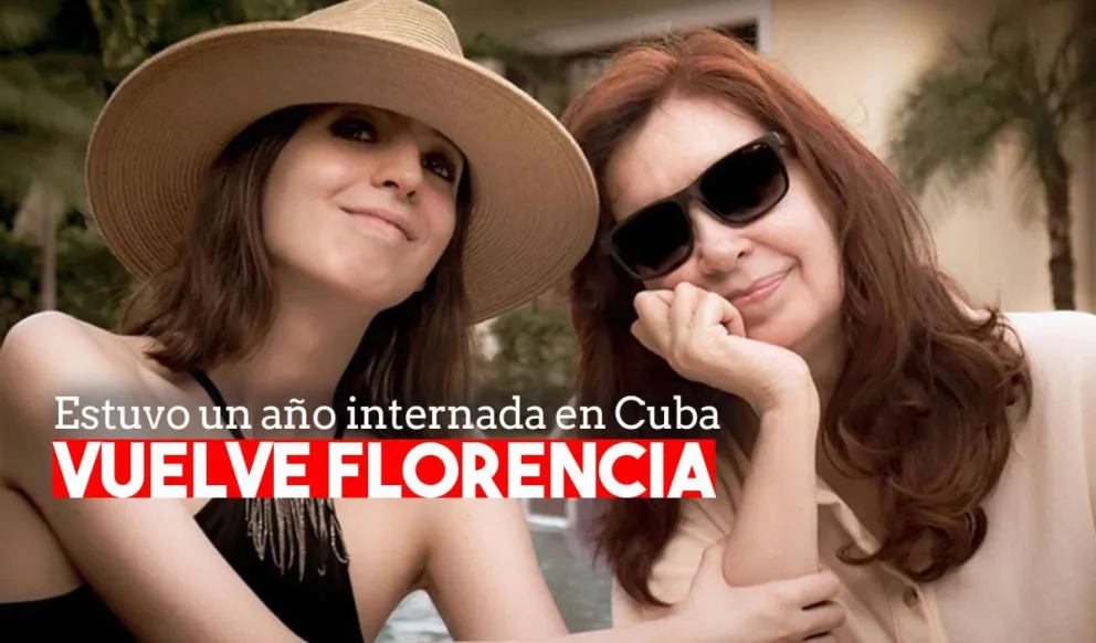 La vicepresidenta anunció que regresa a Argentina junto a su hija Florencia