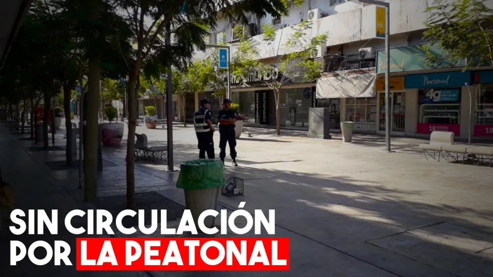 La Peatonal inhabilitada para la circulación de la gente