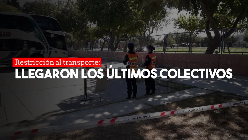 Llegan los últimos colectivos a la provincia hasta el 25 de marzo