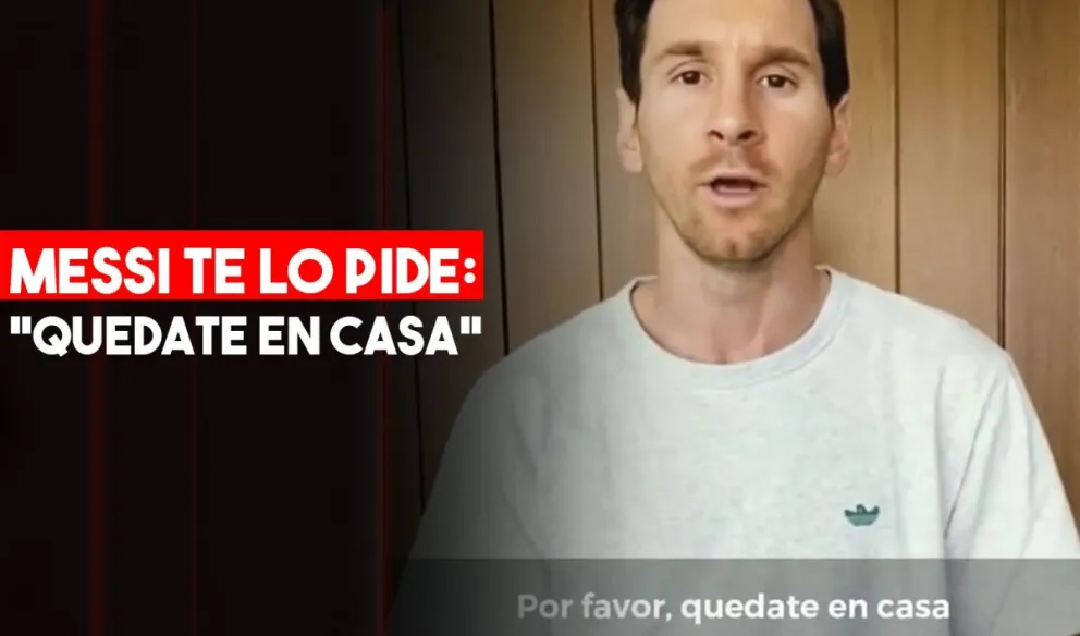 Messi se sumó a un vídeo con la intención de concientizar sobre el coronavirus