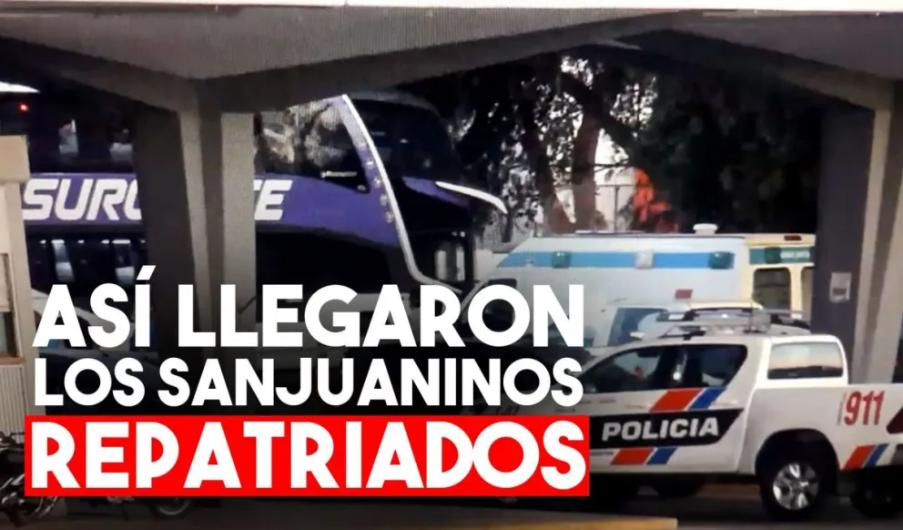 Así llegaron los sanjuaninos repatriados