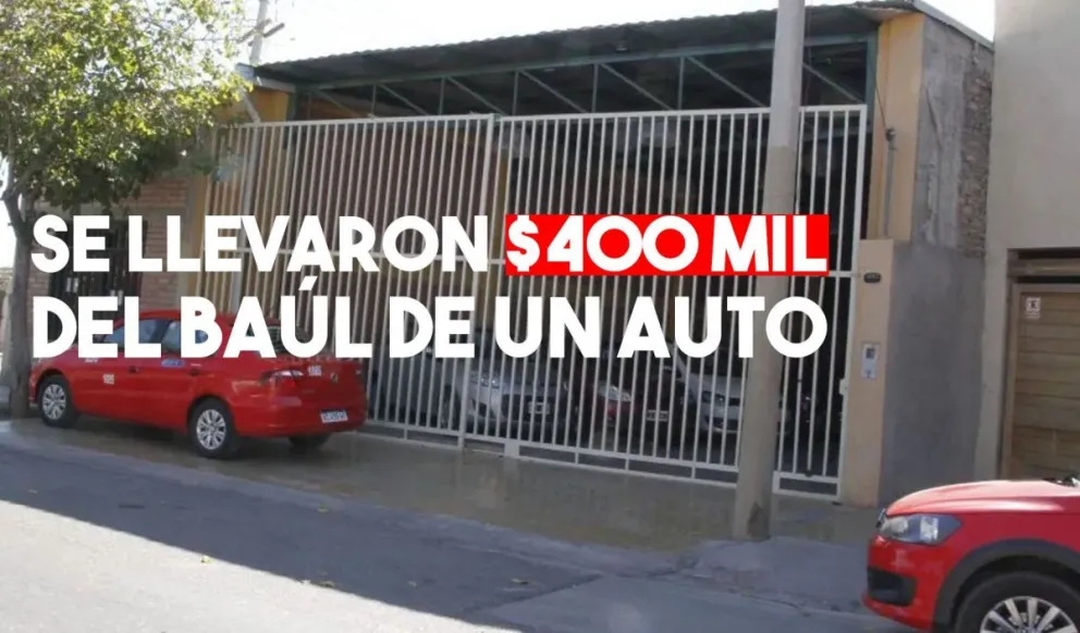 Le robaron 400 mil pesos del baúl de un auto que tenía a la venta