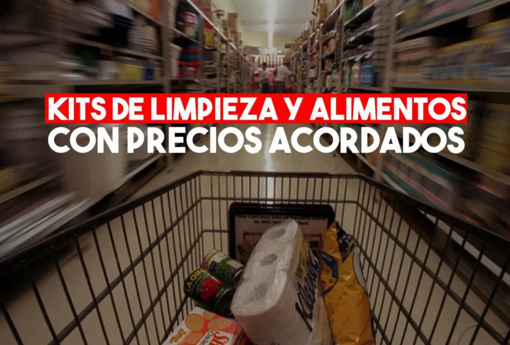 Supermercados venderán kits de limpieza y de alimentos a precios acordados