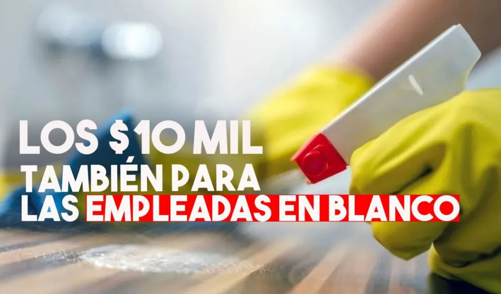 Empleadas domésticas en blanco cobrarán el Ingreso de Emergencia
