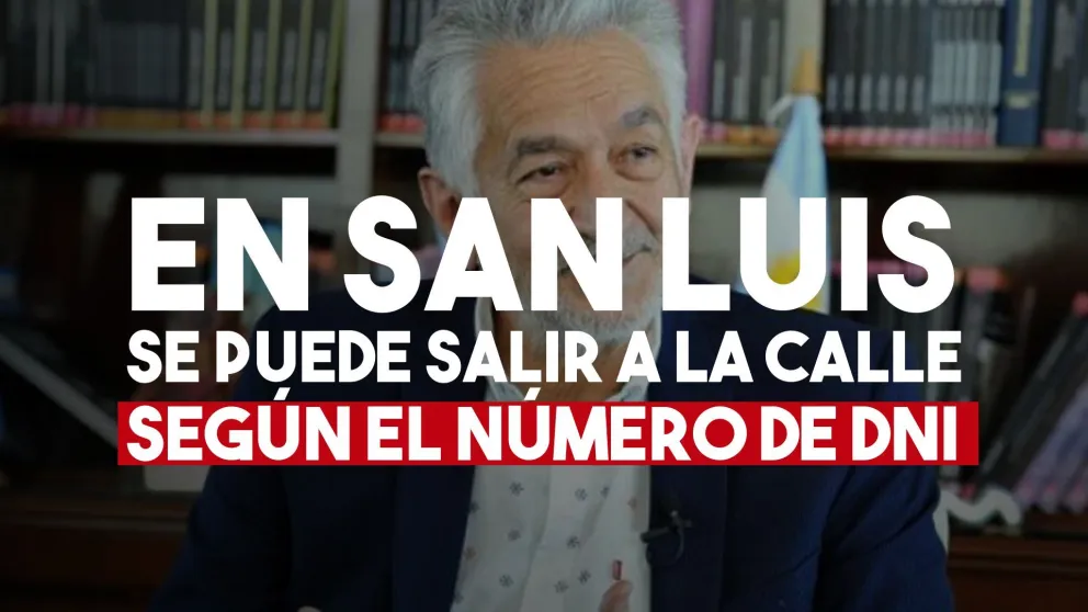 En San Luis, se puede salir a la calle según el número de DNI