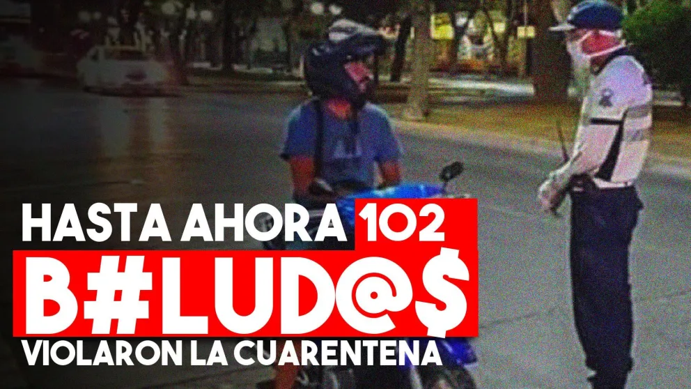 Hasta el momento, 102 personas fueron detenidas por no respetar el aislamiento obligatorio