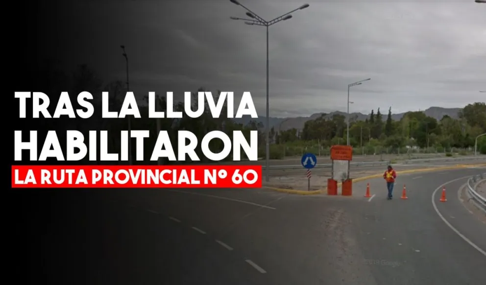 Luego de los trabajos tras la lluvia, la Ruta Provincial N° 60 ya se encuentra transitable
