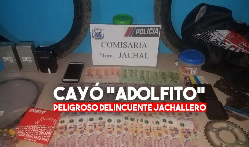 Jáchal: cayó un ladrón que robó $60.000 de un restaurant