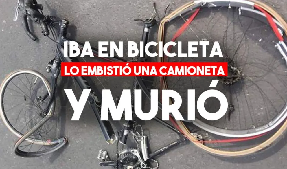 Murió un ciclista, luego de ser embestido por una camioneta