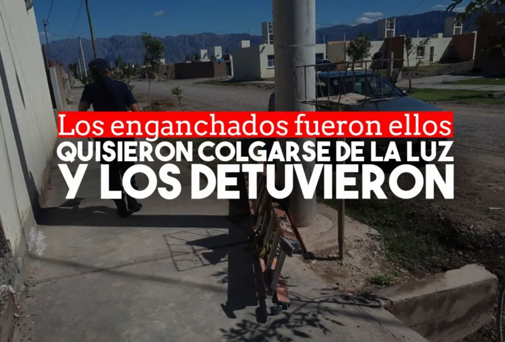 Quisieron “colgarse” de la luz y fueron detenidos