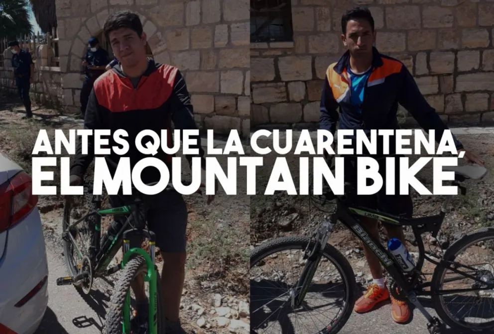 Rompieron la cuarentena para hacer mountain bike