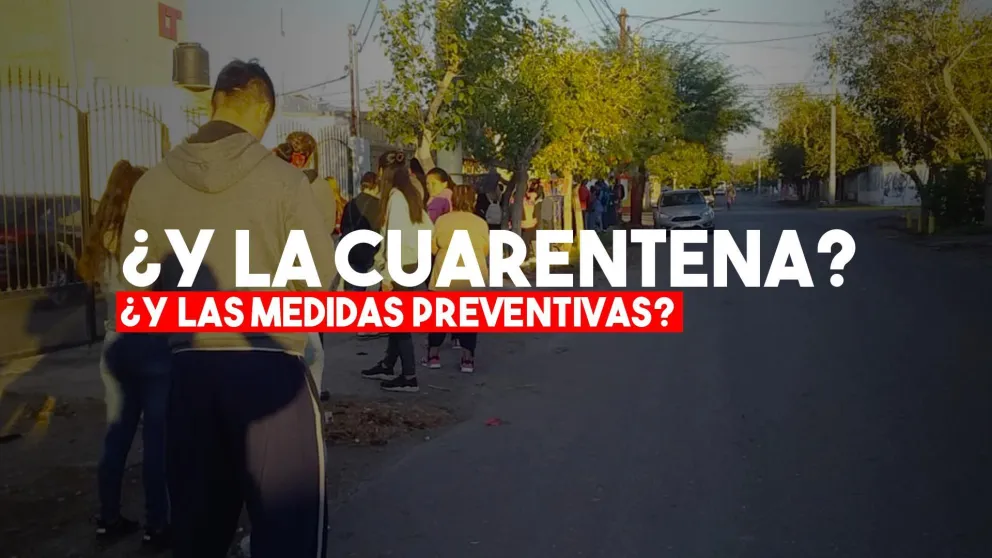 Largas colas en cajeros y amontonamientos en Rawson