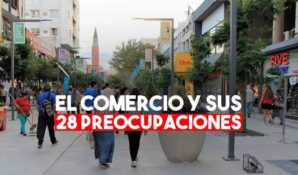El comercio sanjuanino y sus 28 preocupaciones
