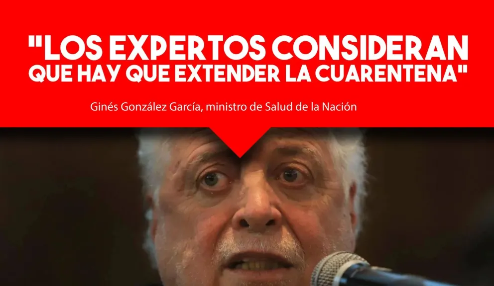 González Garcia: "Los expertos consideran que hay que prorrogar la cuarentena"