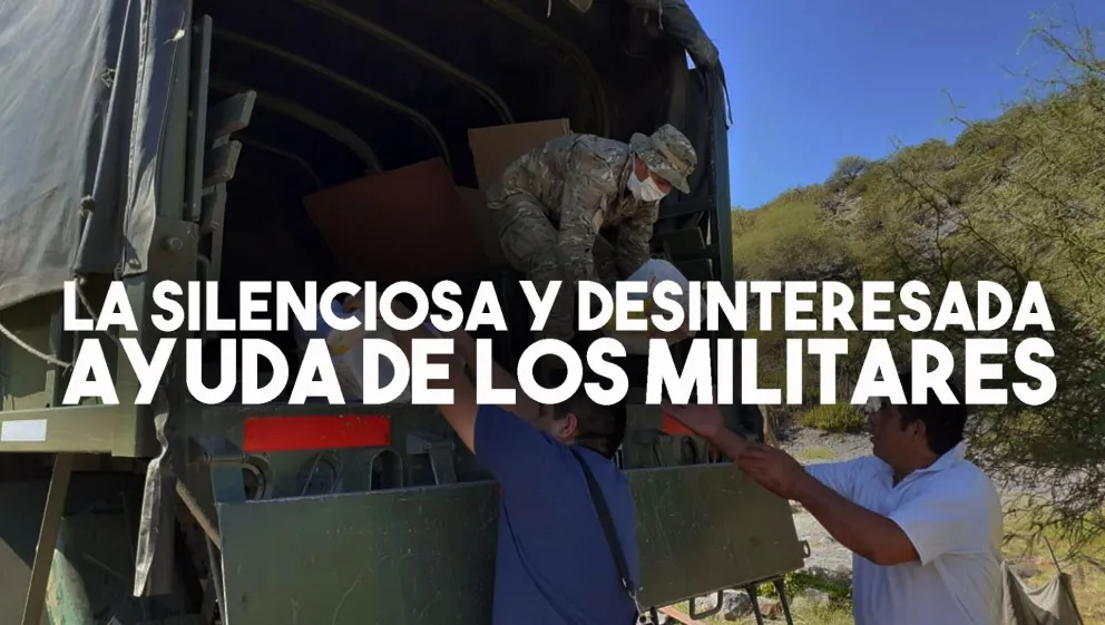 Militares entregaron módulos alimentarios en Caucete