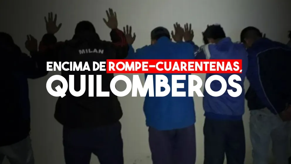 Presos por violar la cuarentena y hacer disturbios en la vía pública