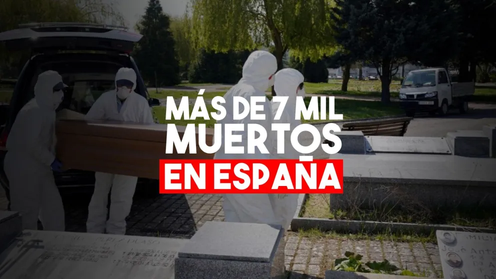 España confirmó 812 muertos en un día y el total superó las 7.300 víctimas