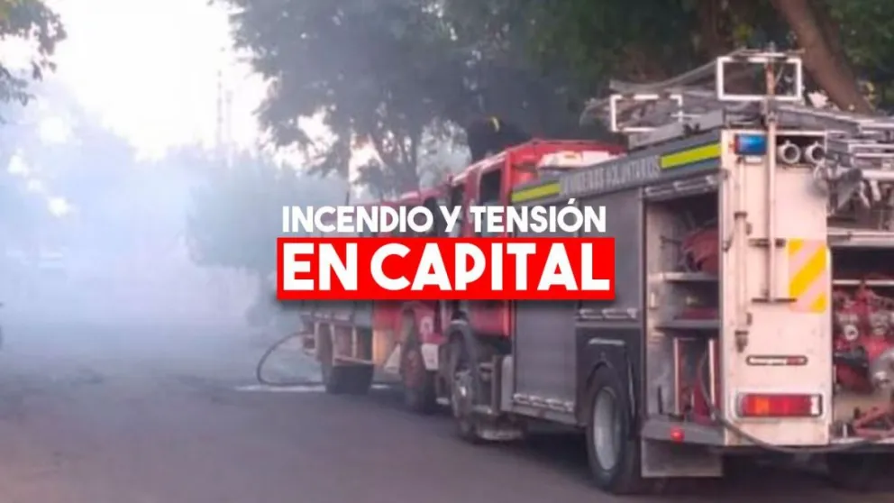 El incendio en una vivienda casi se propaga a un taller de GNC