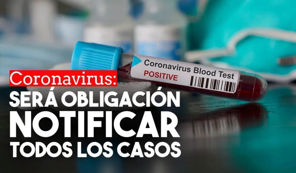 Será obligatoria la notificación de los casos sospechosos de coronavirus