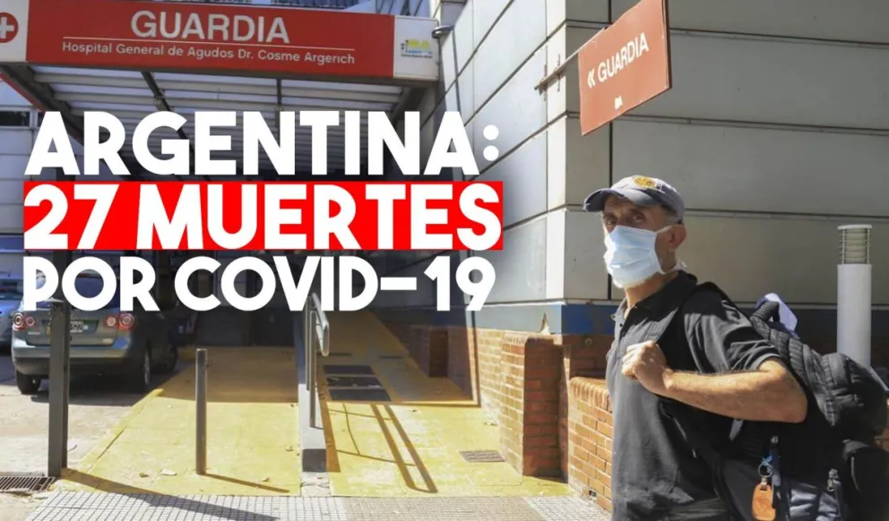 Coronavirus: suman ya 27 las víctimas en el país