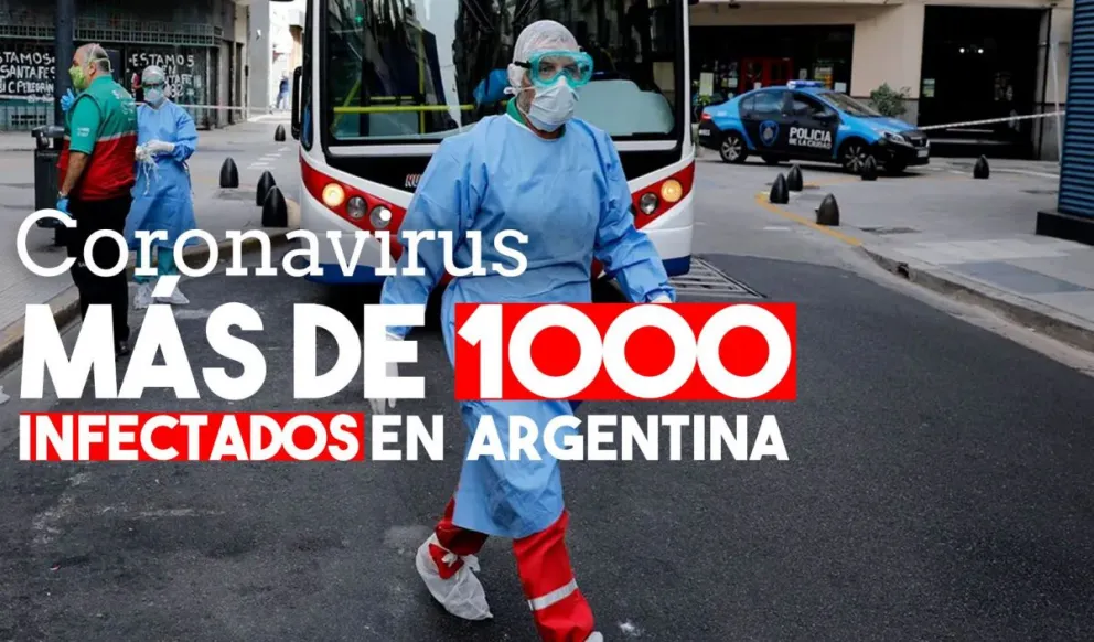COVID-19: más de mil casos confirmados en el país