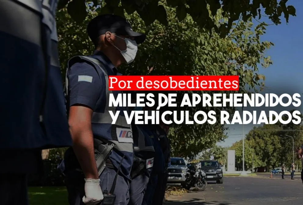 Más de 500 vehículos retenidos y 3204 personas aprehendidas por romper la cuarentena