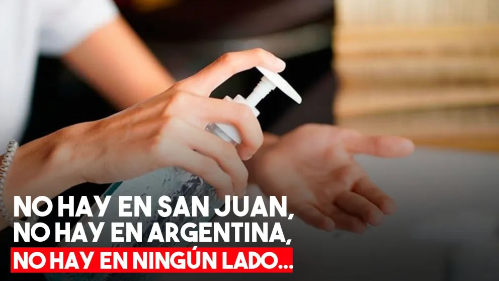 El alcohol en gel escasea en todo el mundo