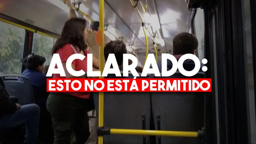 Los colectivos solo pueden trasladar 22 personas sentadas