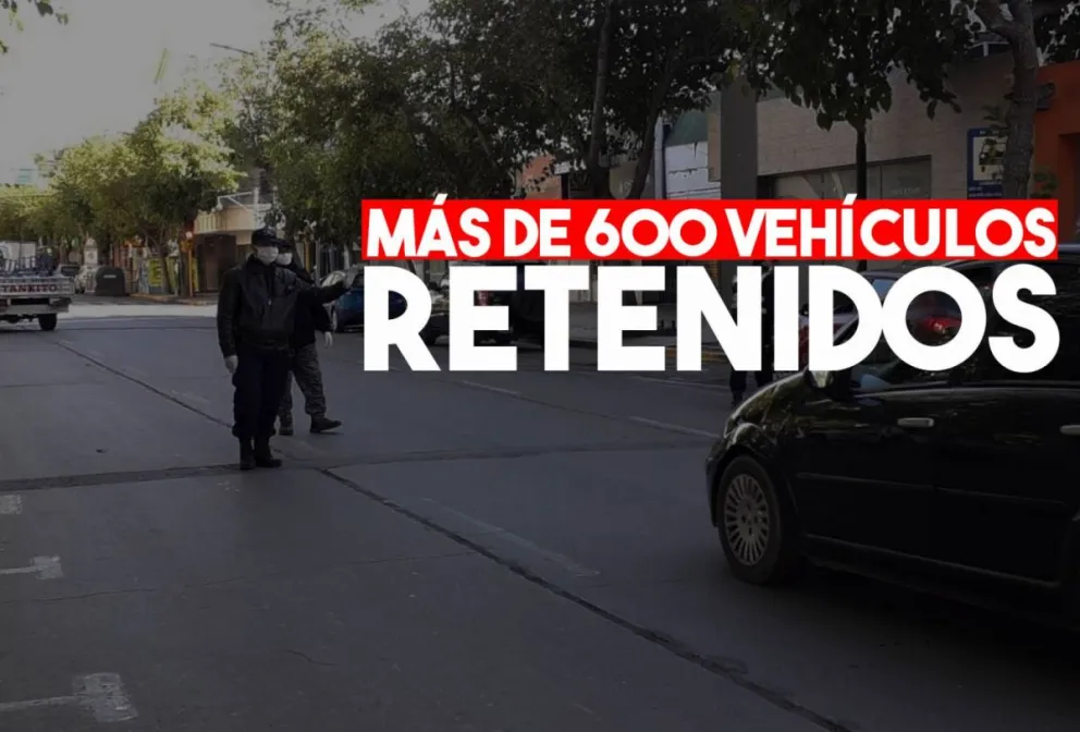 Hay más de 400 autos y casi 200 motos retenidas por no incumplimiento de la cuarentena