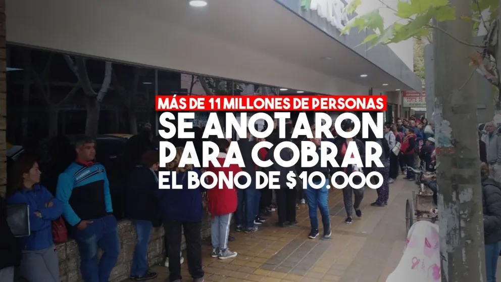 Más de 11 millones de personas ya se inscribieron para cobrar el bono de $10.000