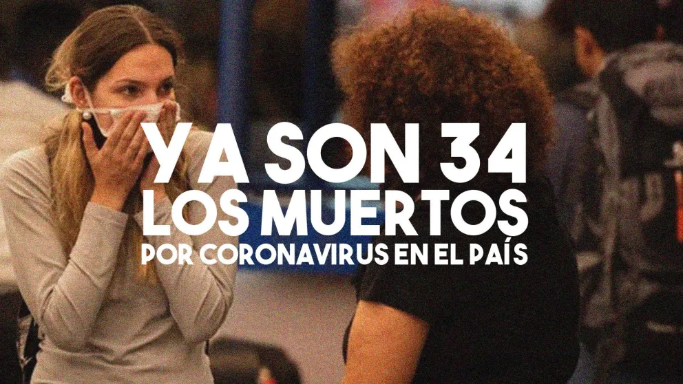 Ya son 34 los muertos por coronavirus