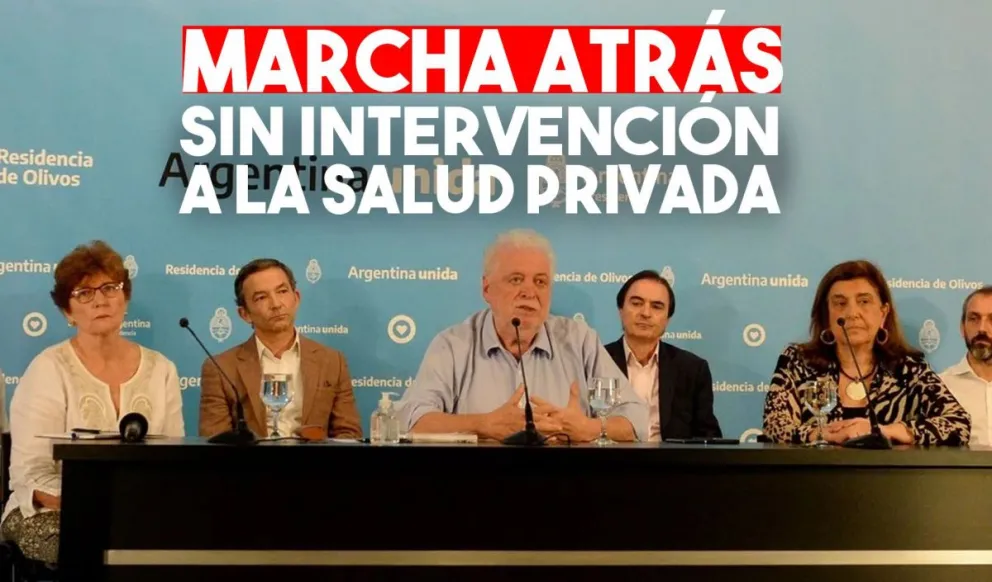 Salud: Nación aclaró que no intervendrá el sector privado