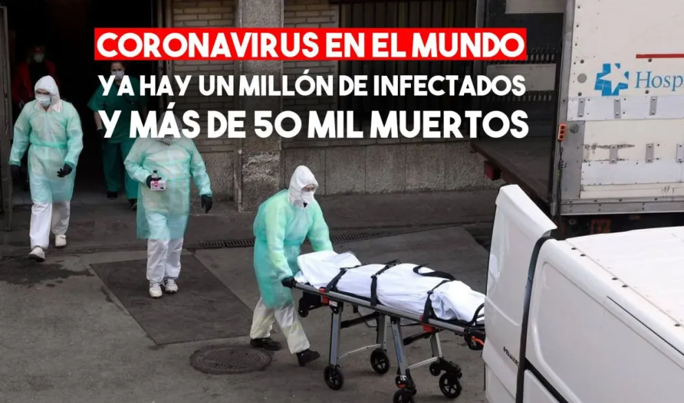 La cifra de contagiados por coronavirus superó la barrera del millón de personas en todo el mundo