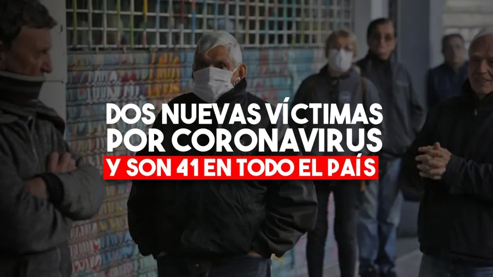 Se confirmaron dos nuevas muertes por coronavirus y ya son 41 las víctimas fatales