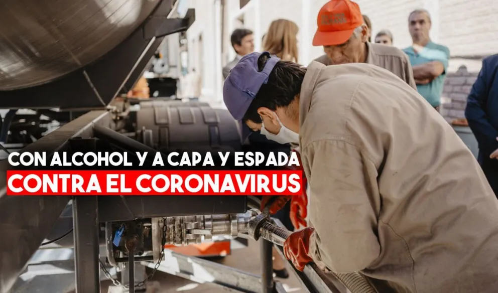 Llegaron a San Juan 21 mil litros de alcohol etílico para combatir el coronavirus