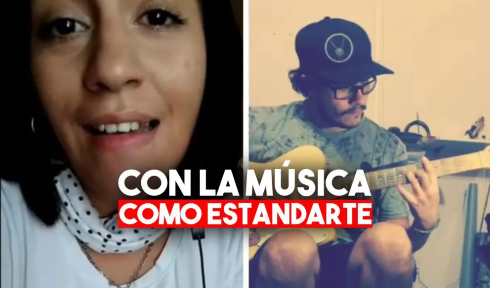 La versión acústica de músicos sanjuaninos y un gran mensaje de aliento